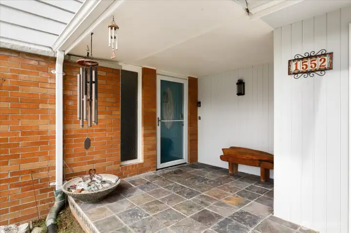 You'll enjoy the covered front entry.