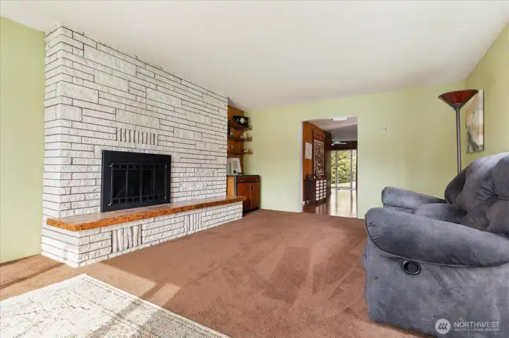 Opposite view of the living room.