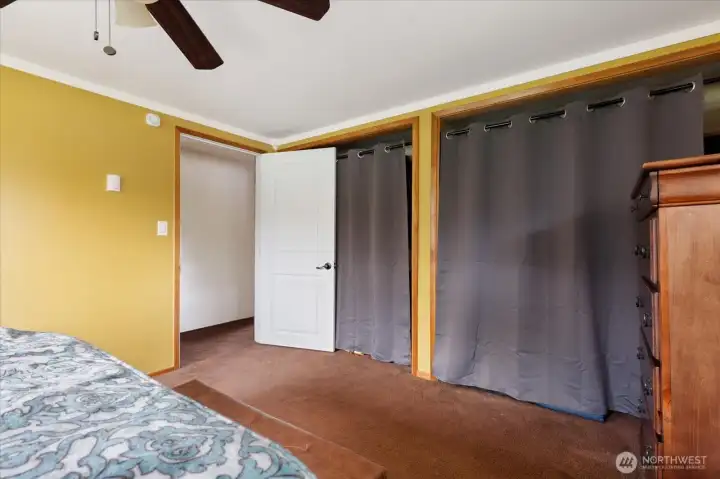 Private 3/4 bath for primary suite.