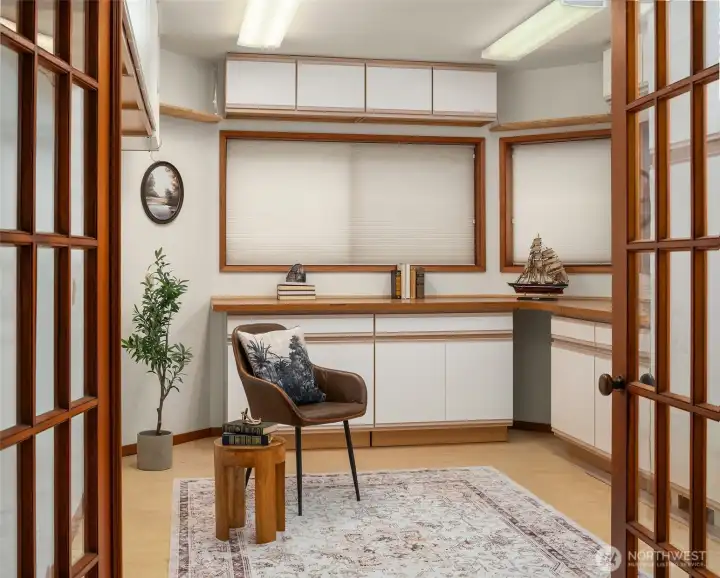 Hobby room, lower level