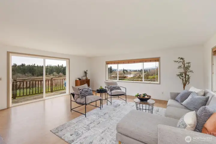 Living room with views