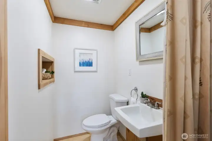 1/2 bath in basement