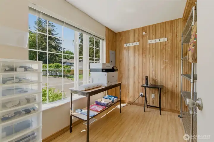 Mud room or office, electronics hub, or yoga room... make it your own!
