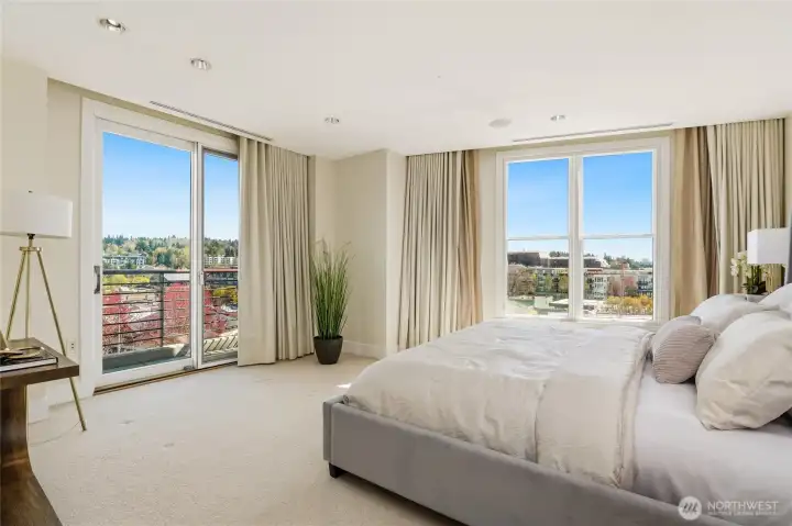 Primary suite with wonderful views.