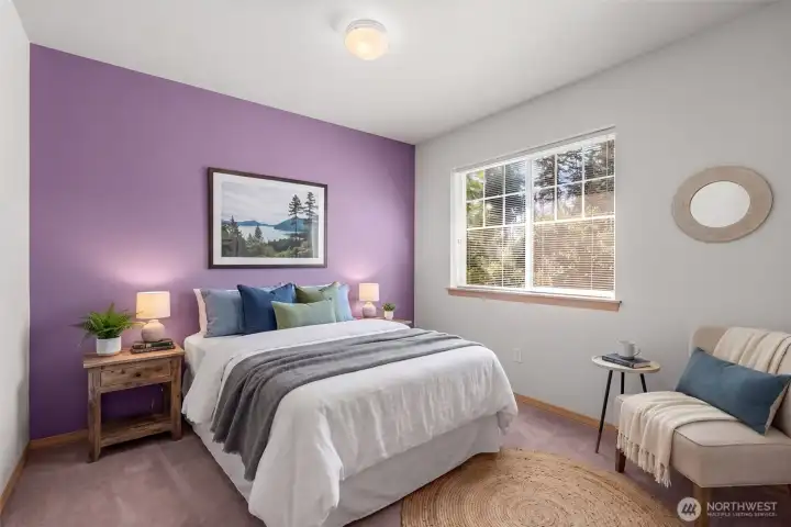 Bedroom #2 (Virtually Staged)