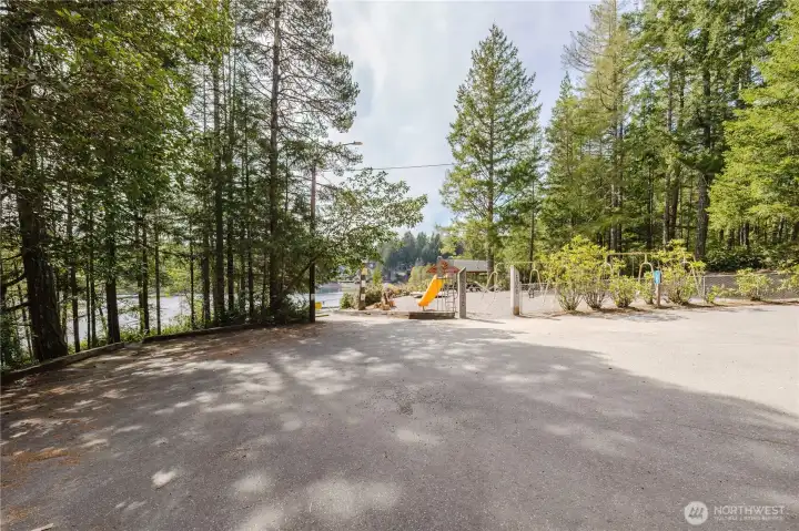 Entrance to the Community park on Maggie Lake