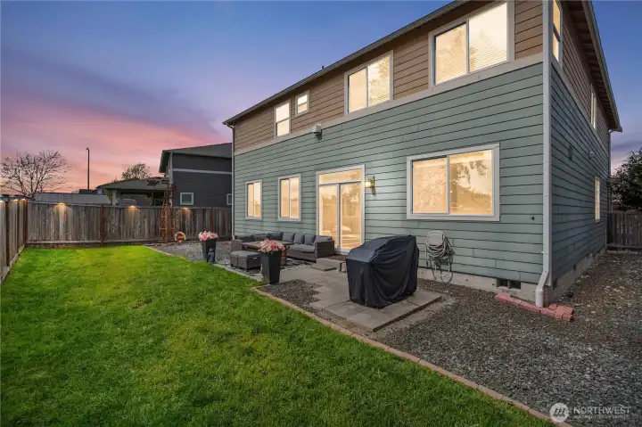 Large fully fenced backyard