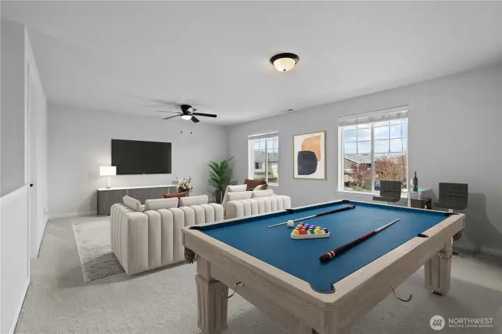 Huge loft area perfect for all kinds of activities