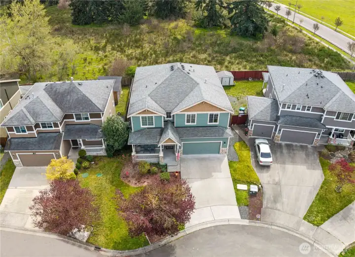 Vacant lot directly behind the house.