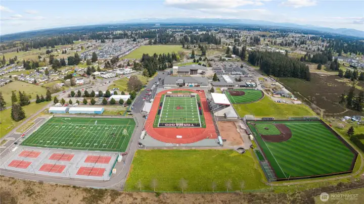 Yelm High School is only 1.5 miles away.