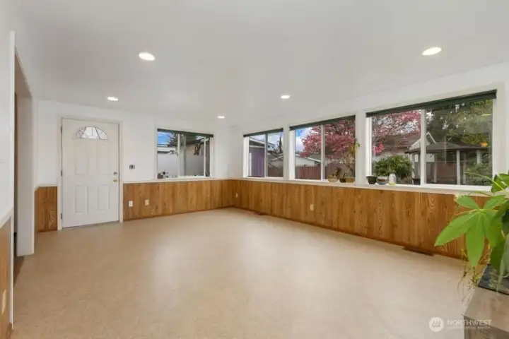 Light filled family room