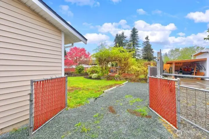 Gate to the backyard.
