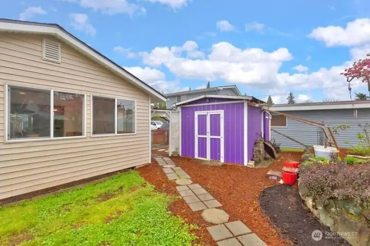 Shed for all your garden tools.