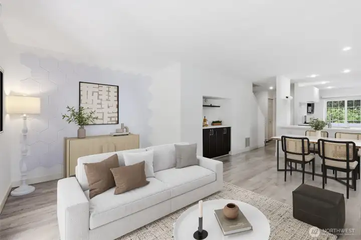 Living area (virtually staged)
