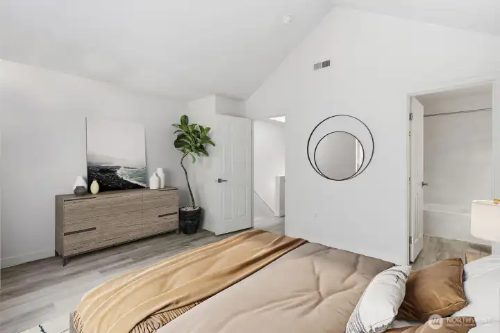 Primary bedroom (virtually staged)