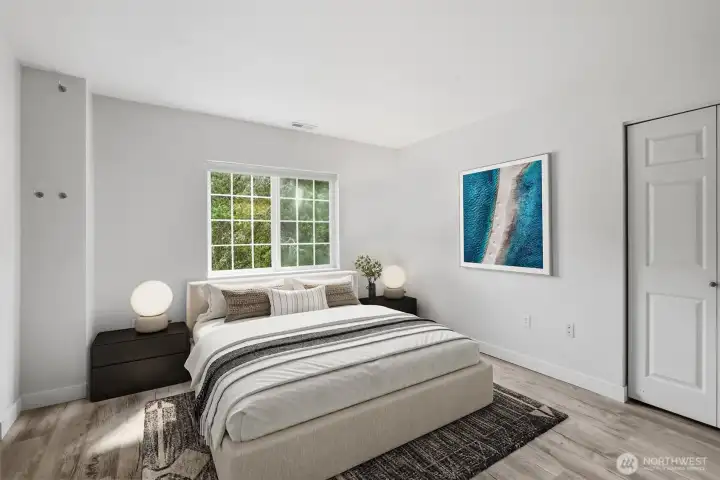Second bedroom (virtually staged)