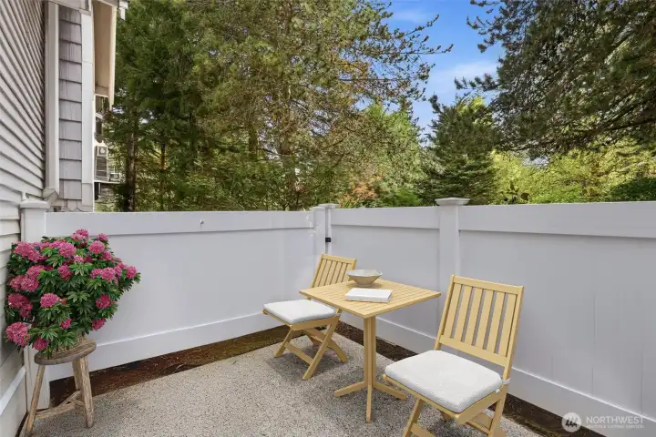 Private patio (virtually staged)