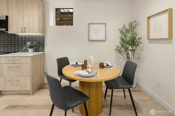 Dining nook.
