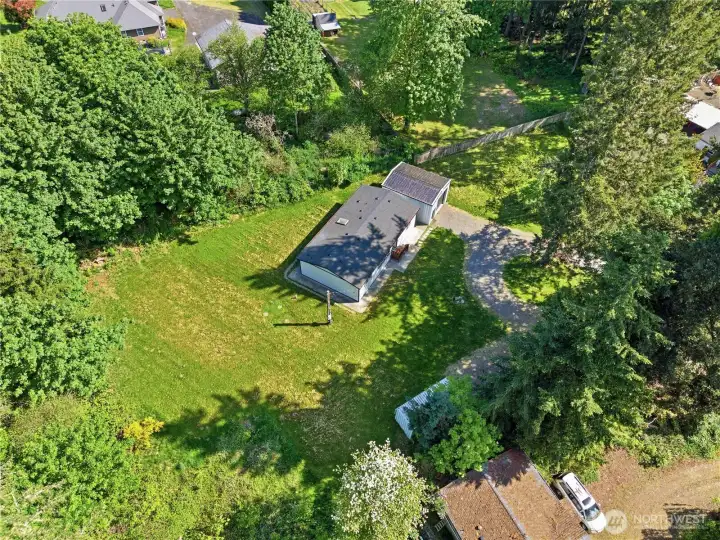 Layout of property from the sky