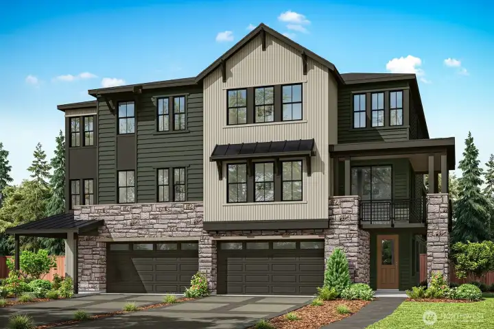 Rendering of homesites 17 & 18 Timber Trails