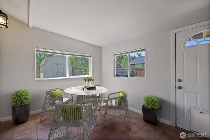 Virtually Staged Sun room