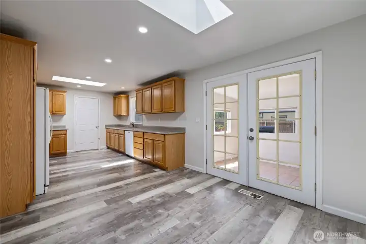 Kitchen and the Sun Room