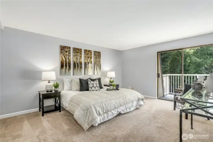 Primary Bedroom virtually staged