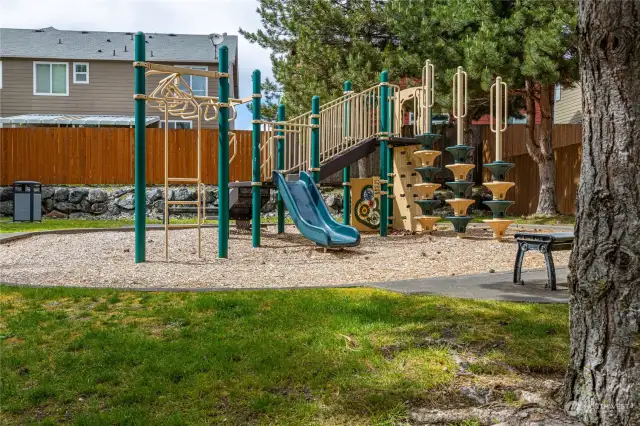 A fun playground will keep the little ones busy for hours.