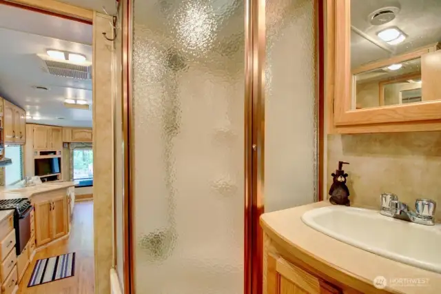 Bathroom with storage