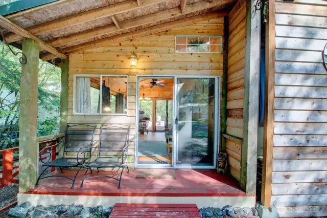 Covered and picture perfect covered front porch