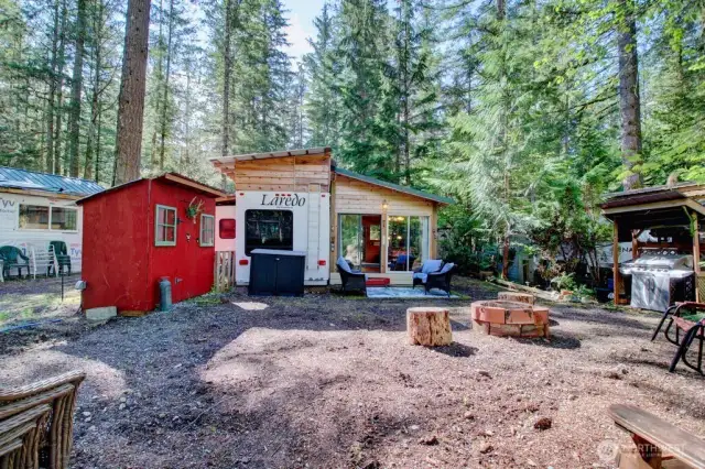 Multi use shed and covered area