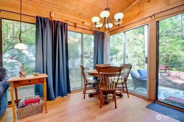 Dining area with a view!