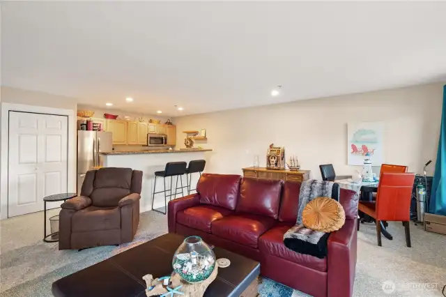 Open concept living/dining/kitchen