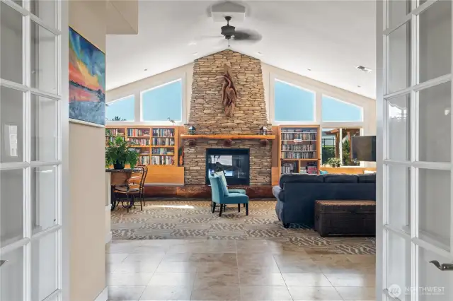 Westport by the Sea Clubhouse with fireplace