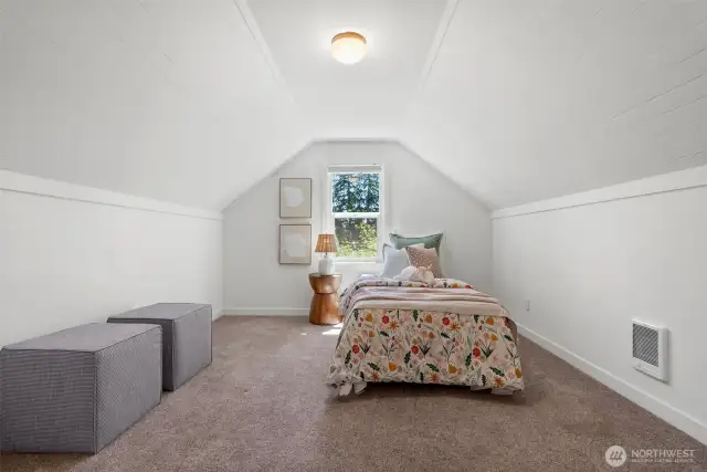 Plush carpeting under foot will keep you cozy year round!