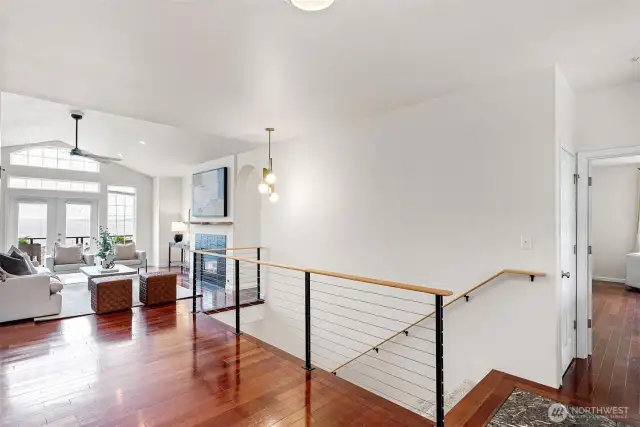 Foyer with stairs leading to daylight basement