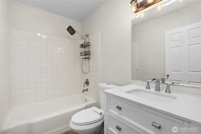 Full Bath serves Updated Secondary Bedrooms and Guests