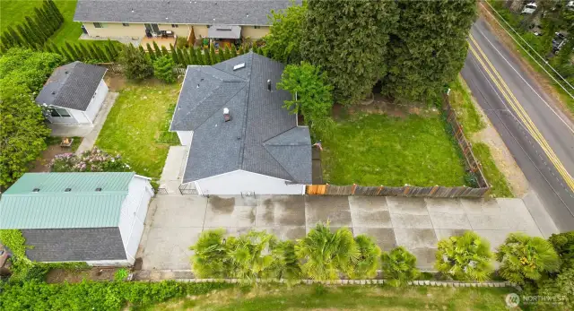 Great Lot w/Spaces for Everything! Home, Shed w/Electricity and Heat, 2-Car Garage/Shop!