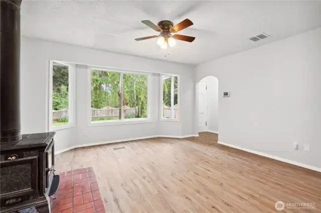 Living Room facing the front entry.