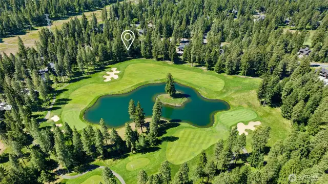 Build your mountain home on a small lake over-looking hole #5 and #6 of the Prospector Golf Course.