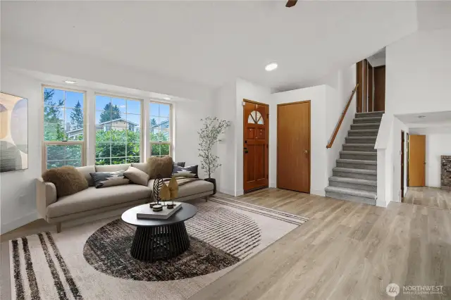 Virtually Staged living room