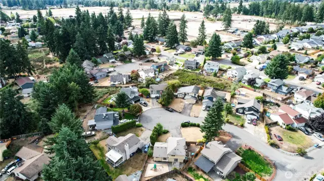 Brookdale neighborhood facing northwest