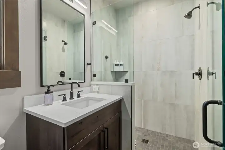 Downstairs Powder Room and Shower