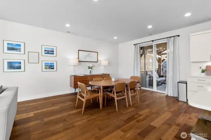 Dining area offers direct access to covered deck.  Easy entertaining!