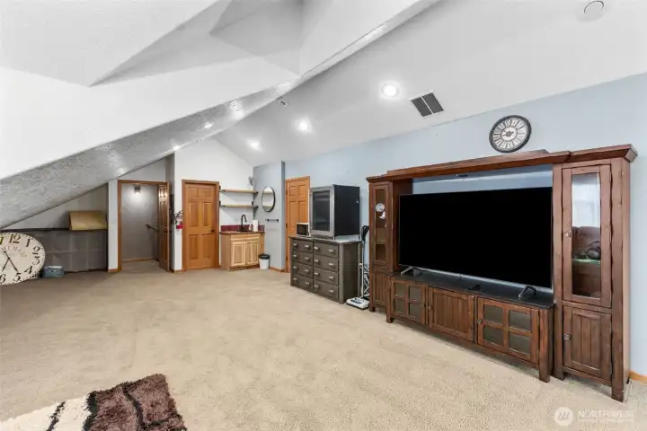 Upstairs extra living area