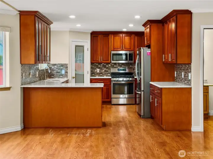 A grand chef’s kitchen designed to impress.