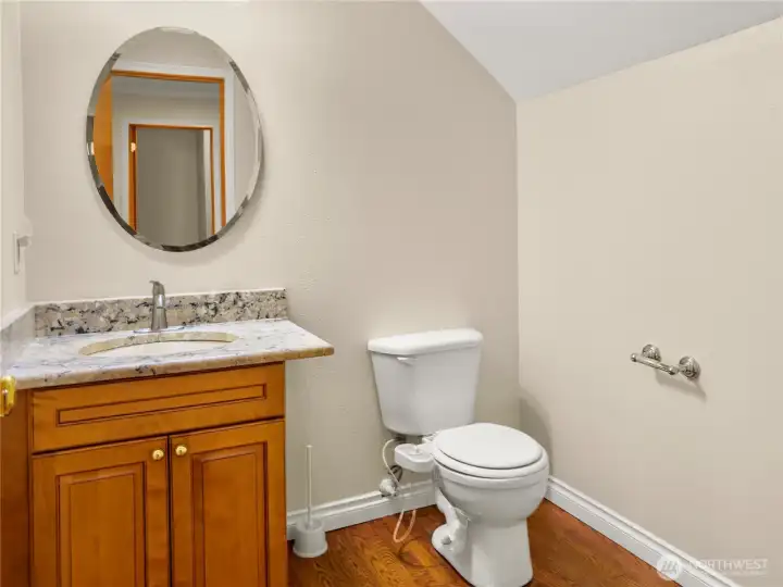 Main floor half bath.