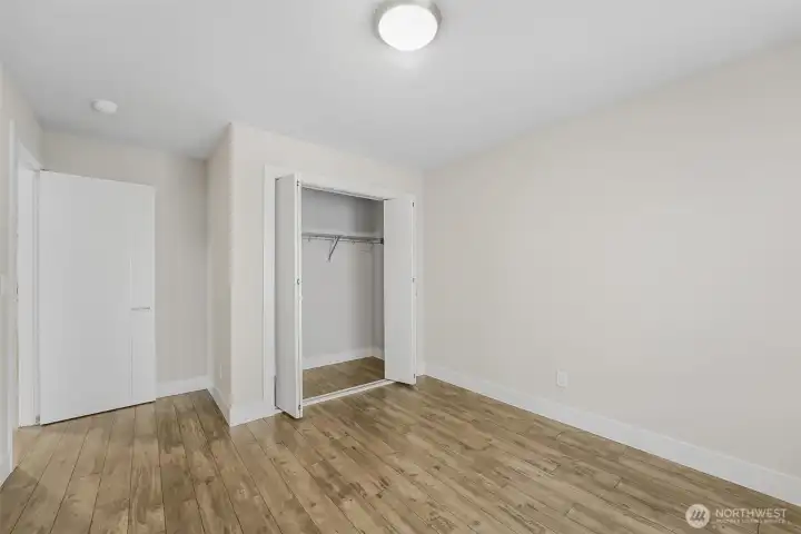 Bedroom #2 features an extra deep closet.