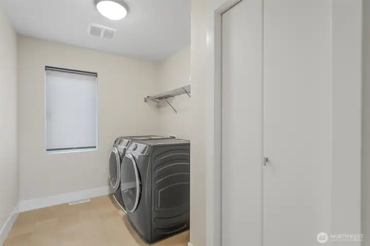 Desirable 2nd level utility room