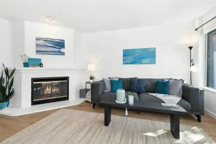 Cozy fireplace for the chilly winter nights.